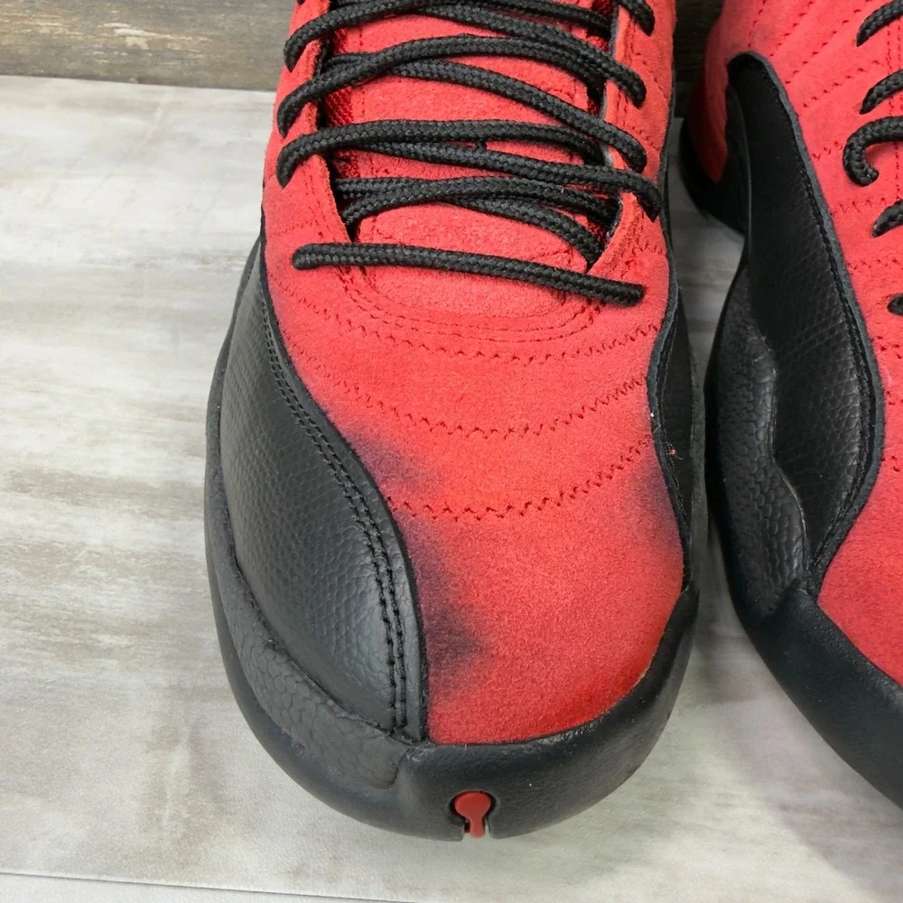 Jordan 12 Retro Reverse Flu Game Mens Size 10 Basketball Shoes CT8013-602 Red